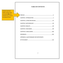 Superlative Table Of Contents Templates And Examples
