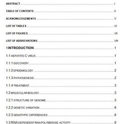 Peerless Table Of Contents Templates Free Printable Word Excel Template Example List Sample Format Number