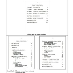 Super Table Of Contents Templates And Examples Template Kb