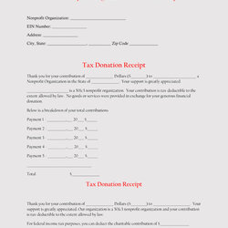 Peerless Free Donation Receipt Templates Non Profit Template Downloaded Customized