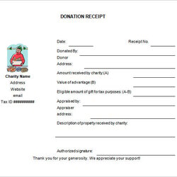 Tremendous Donation Receipt Templates Doc Profit Non Word Template Free Download