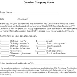 High Quality Donation Receipt Template Free Samples In Word And Excel Profit Non Charitable Cash Letter