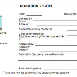 Wonderful Sample Donation Receipt Template Free Documents In Word Profit Non Templates Charitable Format