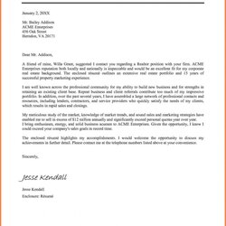 Fantastic Editable Real Estate Offer Letter Template Excel Example In Cover Introduction Agent Sap Resume