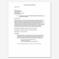 Sterling Real Estate Offer Letter Template Luxury Fer Intent Acceptance