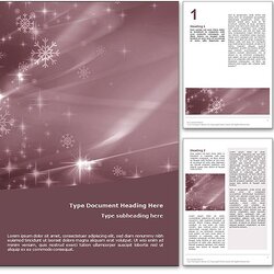 Very Good Royalty Free Merry Christmas Microsoft Word Template In Red Templates Holidays Display