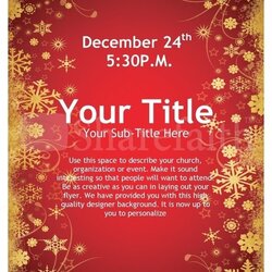 Free Christmas Templates For Word Template Business Printable Flyer Microsoft Idea Inside