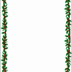 Magnificent Christmas Border Word Template Cool Perfect Popular Famous