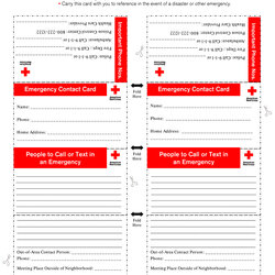 High Quality Emergency Contact Card Template Best Business Templates Admin July April Posted Printable Fill