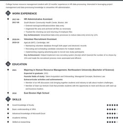 Sterling Professional Resume With No Work Experience On The Front Page And An Freshman