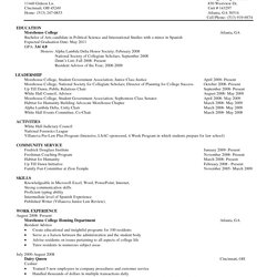 Superlative College Freshman Resume Template Google Search Student Examples Resumes Example Sample Templates