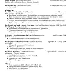 The Resume Of Incoming College Freshman Resumes Auto