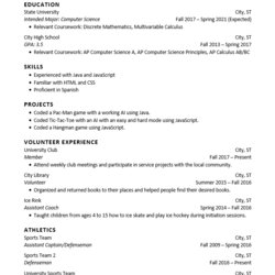 Champion College Freshman No Work Experience How Is My Resume Resumes Auto