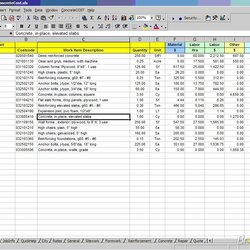 Terrific Free Construction Estimate Template Excel Task List Templates Spreadsheet Cost Estimating Quantity