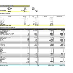 General Contractor Construction Cost Estimate Template Excel Scaled