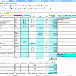 Construction Estimate Form Excel Spreadsheet Free Templates Luxury And