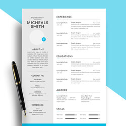 Modern Resume Template Free In Format Column Templates Two Curriculum Word Vitae