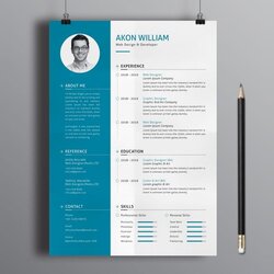 Brilliant Best Free Modern Resume Template In Templates Word Illustrator Fr