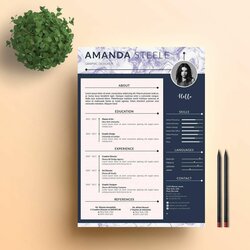 Wonderful Modern Resume Template Free To Download Personalize Templates Format Examples