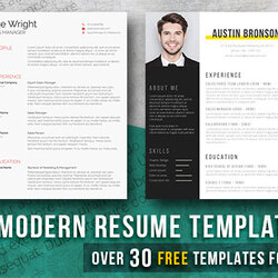 Supreme Modern Resume Templates Free Examples Word