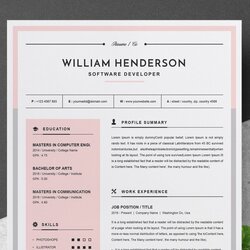 Out Of This World Modern Resume Template Templates Design Bundles