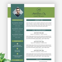 Outstanding Modern Resume Template Free Download In Downloads