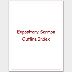 Brilliant Sermon Outline Template For Word And Format Expository Is Pending Load