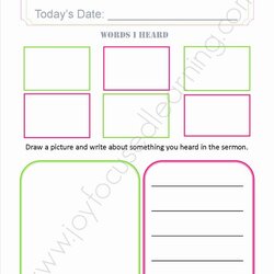 Super Blank Sermon Outline Template New Free Notes Printable Joy Sermons