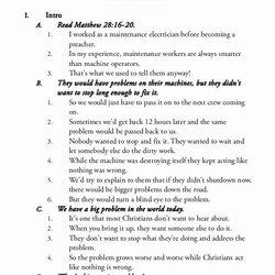 Blank Sermon Outline Template Inspirational Expository Preaching Outlines
