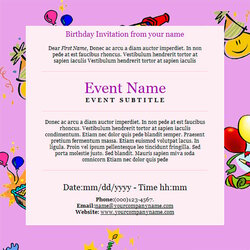 Smashing Happy Birthday Email Templates Download Free Invitation Template Event Invitations