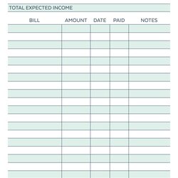 Sterling Free Monthly Budget Template Excel