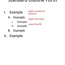 Marvelous Format Outline Template Business Outlining Protocols