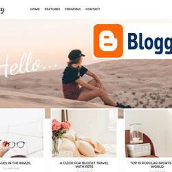 Basic Layout Of Blogger Theme Template Free Templates