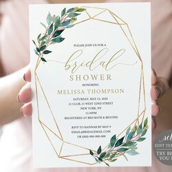 Bridal Shower Template Printable