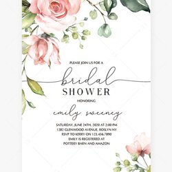 Free Bridal Shower Invitation Templates Template Awesome Wedding Word Image