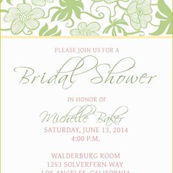 Superior Free Wedding Shower Invitation Templates Of Printable Invitations