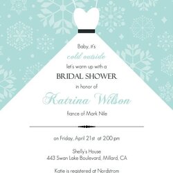Perfect Bridal Shower Invitation Templates Wedding Free
