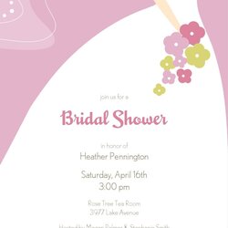 Matchless Free Wedding Shower Template For Invitation Bridal Printable Invitations Word Templates Invite