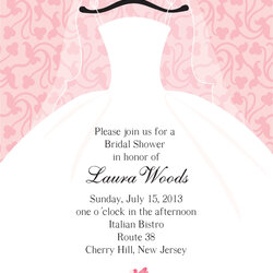 High Quality Bridal Shower Invitations Free Editable For Blank Wording Sample Templates
