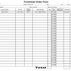 Legit Fundraiser Order Form Template Spreadsheet Blank Inventory Shirt Templates Printable Sheet Excel Hotel