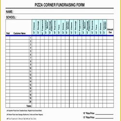 Free Printable Fundraiser Order Form Template Of Best Editable Templates Sample Example