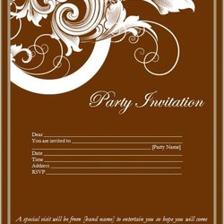 Exceptional Invitation Templates Free Download Word