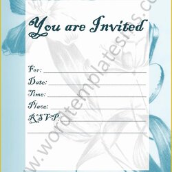 Fantastic Microsoft Word Invitation Templates Free Of Template Invitations