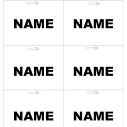 Out Of This World Free Name Tag Badge Templates Template