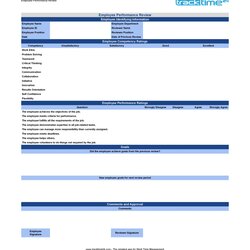 Brilliant Employees Performance Review Template Scaled