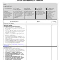 Terrific Monthly Employee Review Template Evaluation Form Mid Year Six Month