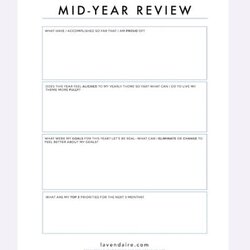 Admirable Mid Year Review Worksheet
