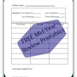 Superb Mid Year Review With Free Printable The Village