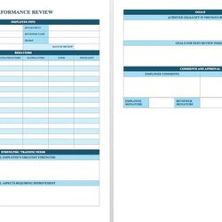 Sterling Free Employee Performance Review Templates Introductory Period