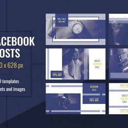 Perfect Facebook Post Templates Social Media Creative Market